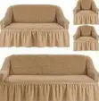 Beige Turkish Sofa Cover - Brand New - 1