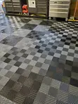 Commercial Garage Flooring Tiles | 40x40cm, 18mm Interlocking PVC - 1