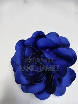 Brooch ya Maua ya Bluu kwa Ajili ya Mavazi na Nywele