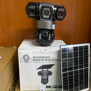 Kamera ya CCTV ya V380 4G Solar Lenzi Tatu na King'ora