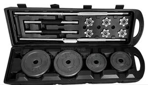 Bodyfit 50kg Chrome Dumbbell Set Mpya