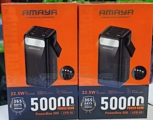 Amaya PowerBox 500 50,000mAh Power Bank 22.5W PD Fast Charge - 1
