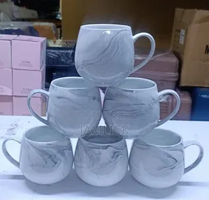 6-Piece Pot-Like Ceramic Mug Set