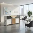 Modern Corporate Office Reception Desk 1800mm - 2