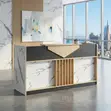Modern Corporate Office Reception Desk 1800mm - 4