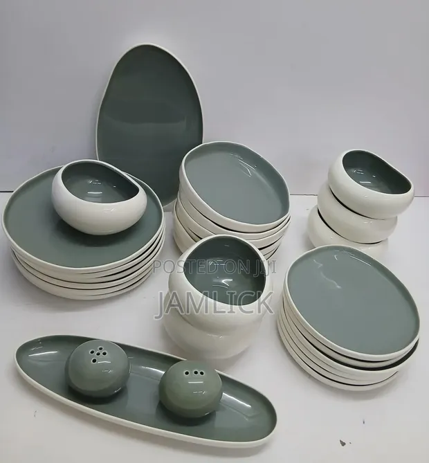 28pcs European Double Glaze Porcelain Dinner Set - 1
