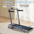 Power Max C-3 Walking Pad yenye Auto Incline - 4
