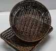 Reed Woven Baskets - Dark Brown - 1