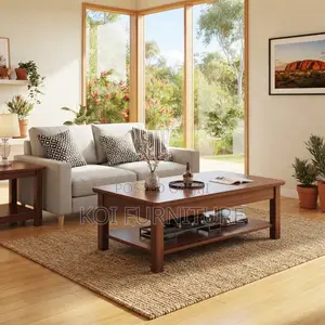 Executive Mahogany Coffee Table - Red Polish