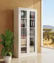 Glass Front Office Cabinet with 2 Lockable Doors - 5