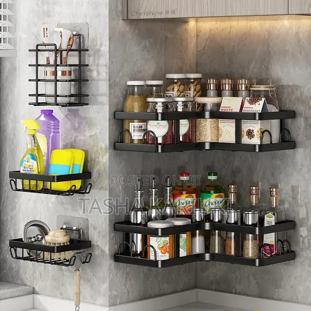 Bathroom Corner Shelf Set (5pcs) - 1