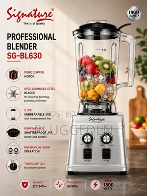 Blender ya Biashara 1800W yenye Kopo la 5.0L (SG-BL-630)