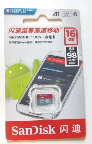 SanDisk Ultra MicroSD Card 16GB Class 10