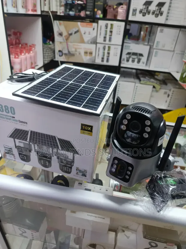 V380 Smart Solar Bullet-Dome Security Camera - 1