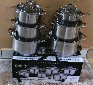 12-Piece Edenburg EB-4041 Stainless Steel Cookware Set
