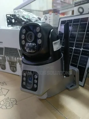 Kamera ya V380 4K Solar PTZ IP - Usalama Usiotumia Waya Wenye Lensi Mbili