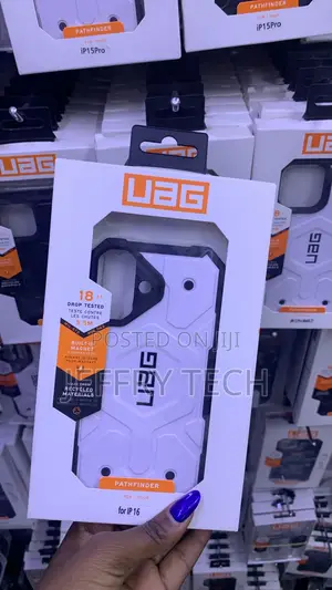 Urban Armor Gear MagSafe Rugged Case kwa iPhone 16 - Nyeupe
