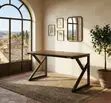 1200mm Brown Metal Finish Computer Desk - 4