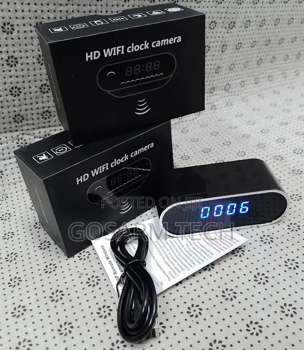 Spy Table Clock Camera - Wi-Fi Hidden Camera na Live Remote Viewing - 1