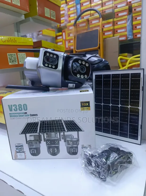 V380 Sentinel 4K Solar PTZ Camera - 360° Panoramic - 1