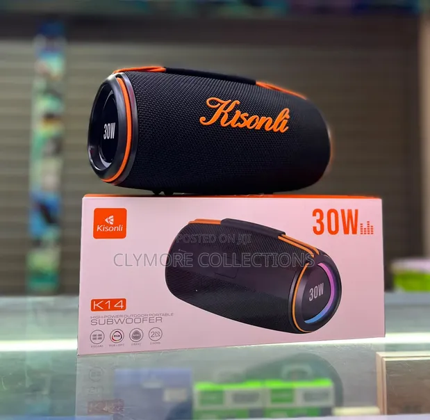 Kisonli K14 Portable Wireless Speaker - 30W - 1