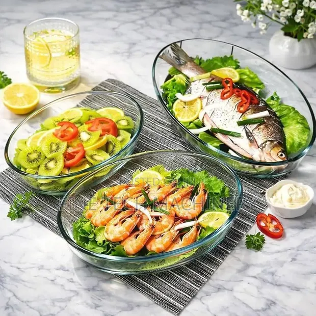 High Borosilicate Glass Baking Dish & Food Storage Set - 1