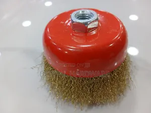 Brass-Coated Crimped Wire Cup Brush for Angle Grinders