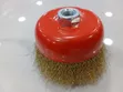 Brass-Coated Crimped Wire Cup Brush for Angle Grinders - 1