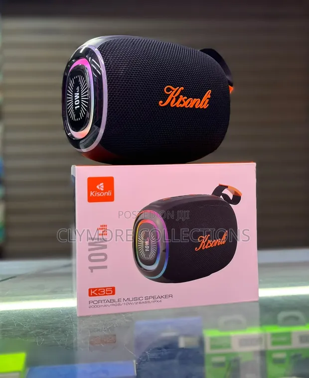 Kisonli K35 10W Wireless Bluetooth Speaker na Mwanga wa RGB - 1