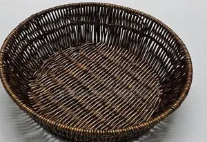 Kikapu cha Kuhifadhia cha Rattan Kilichofumwa