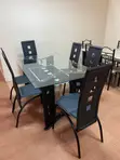 6 Seater Glass Dining Table - 2