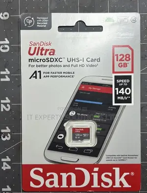 SanDisk Ultra 128GB Micro SDXC UHS-I Memory Card 140 MB/s