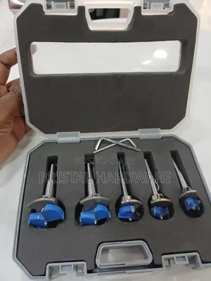 5-Piece Malpha Tungsten Carbide Forstner Bit Set