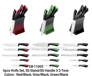 Edenberg 6-Piece Kitchen Knife Set na Stand