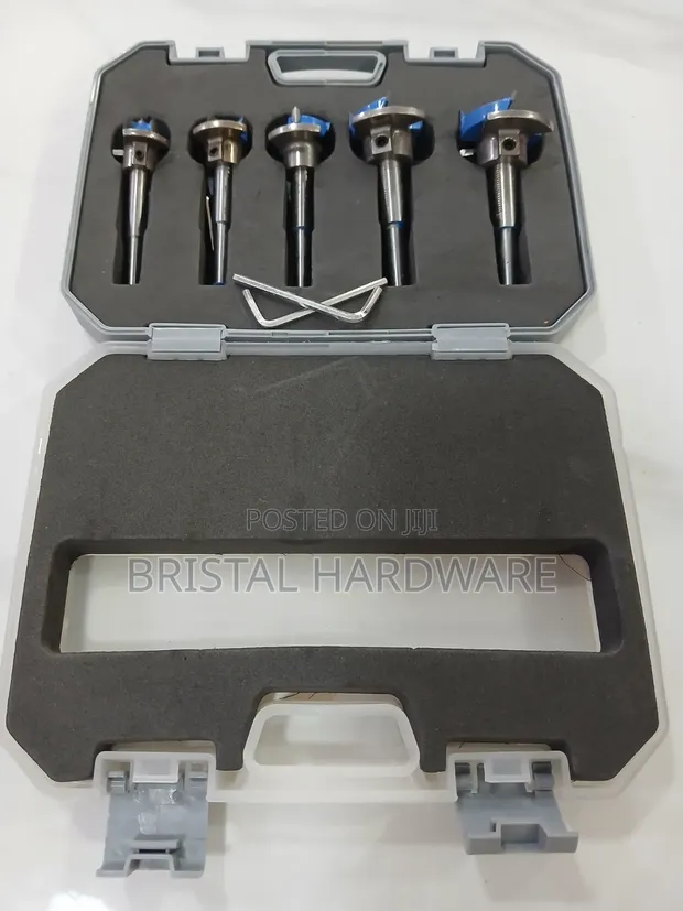 Malpha 5-Piece Adjustable Forstner Bit Set - 1