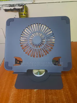 Laptop Stand with Detachable LED Magnetic Fan