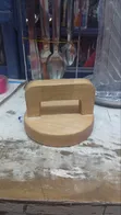 11.5cm Round Wooden Chapati/Roti Press - 2