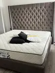 Used Bed, Bedside Drawers, and TV Stand - 4