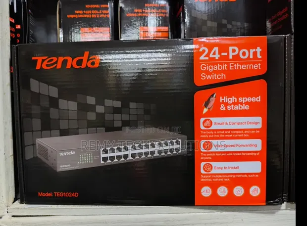 Tenda TEG1024D Switch ya Gigabit Milango 24 - 1