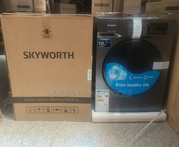 Skyworth Washer & Dryer Combo Mbele ya Kupakia 10kg/7kg - 1