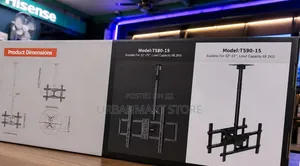 Adjustable Ceiling TV Mount 32"-65"