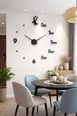 120cm 3D Roman Numeral Acrylic Mirror Wall Clock - 2