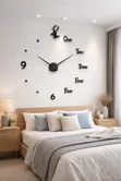 120cm 3D Roman Numeral Acrylic Mirror Wall Clock - 3