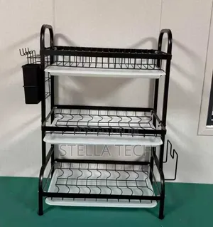 Executive Carbon Black 3-Layer Dish Rack