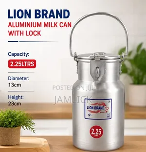2.25L Lion Brand Aluminium Milk Can with Lock
