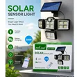 500W Four-Head Solar Sensor Light - 1