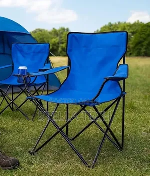 Foldable Waterproof Canvas Camping Chair with Armrest