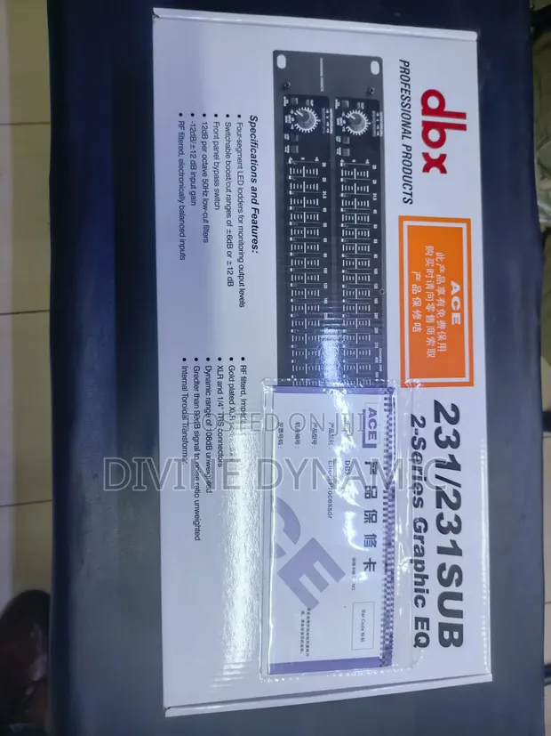 DBX 231/231 SUB 2-Series Graphic Equalizer - 1