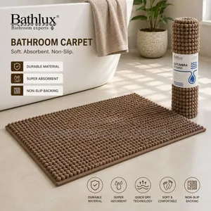 Bathroom Mat Set - Soft, Absorbent, Non-Slip