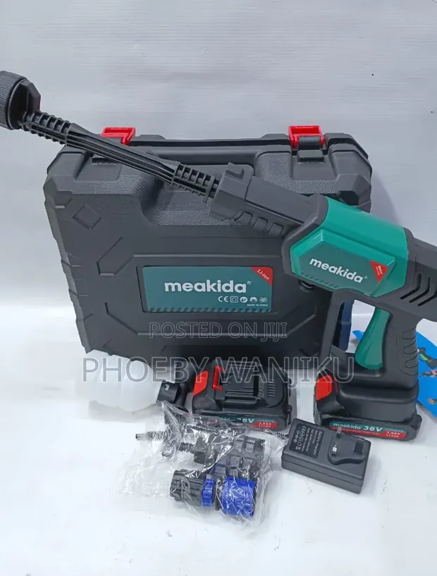 Meakida Portable Cordless Car Wash Machine - 1